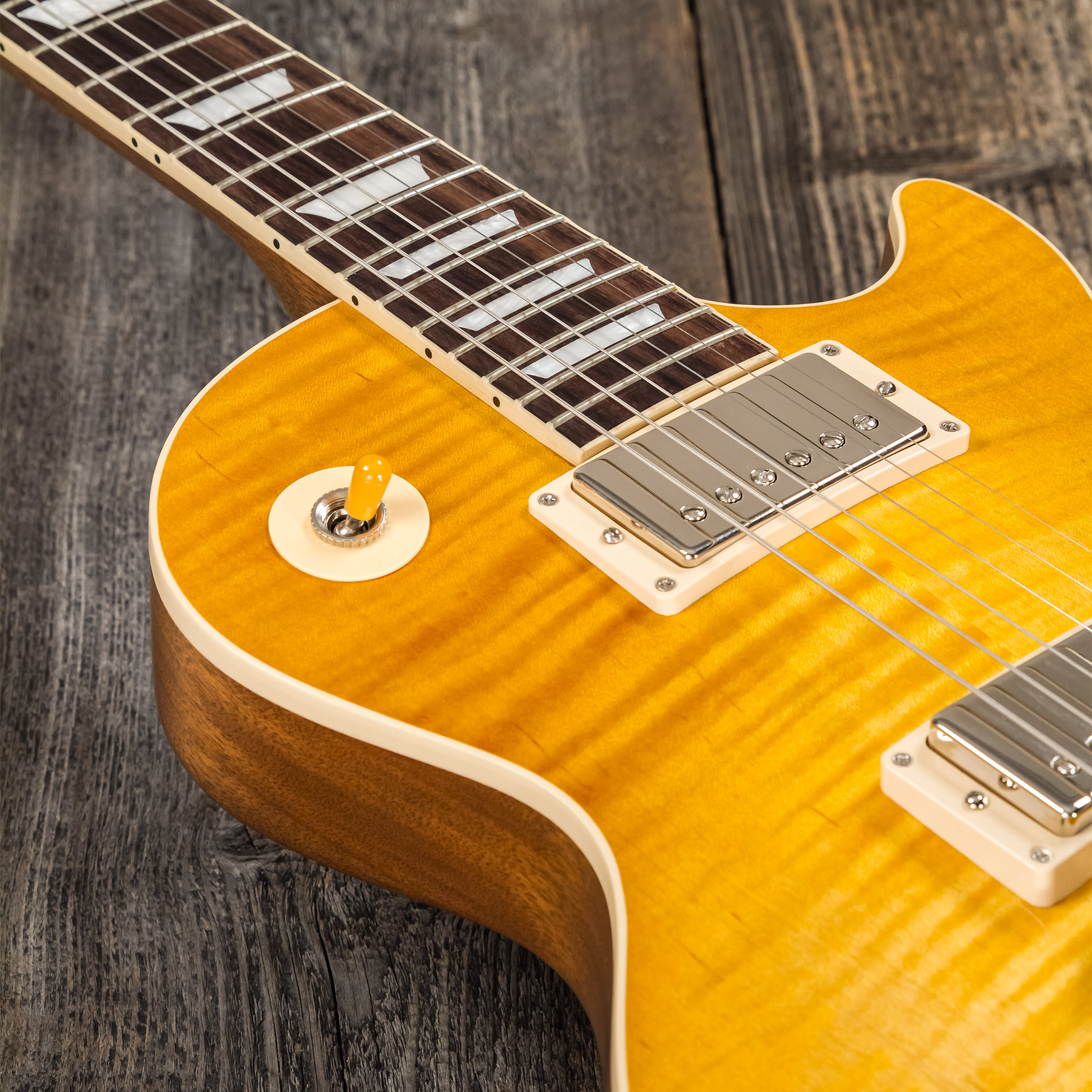 Gibson Kirk Hammett Les Paul Standard Greeny 2h Ht Rw - Greeny Burst - Enkel gesneden elektrische gitaar - Variation 7