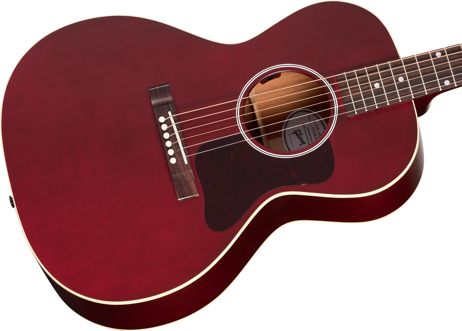 Gibson L-00 Special Modern Parlor Epicea Acajou Rw - Satin Wine Red - Volksgitaar - Variation 3