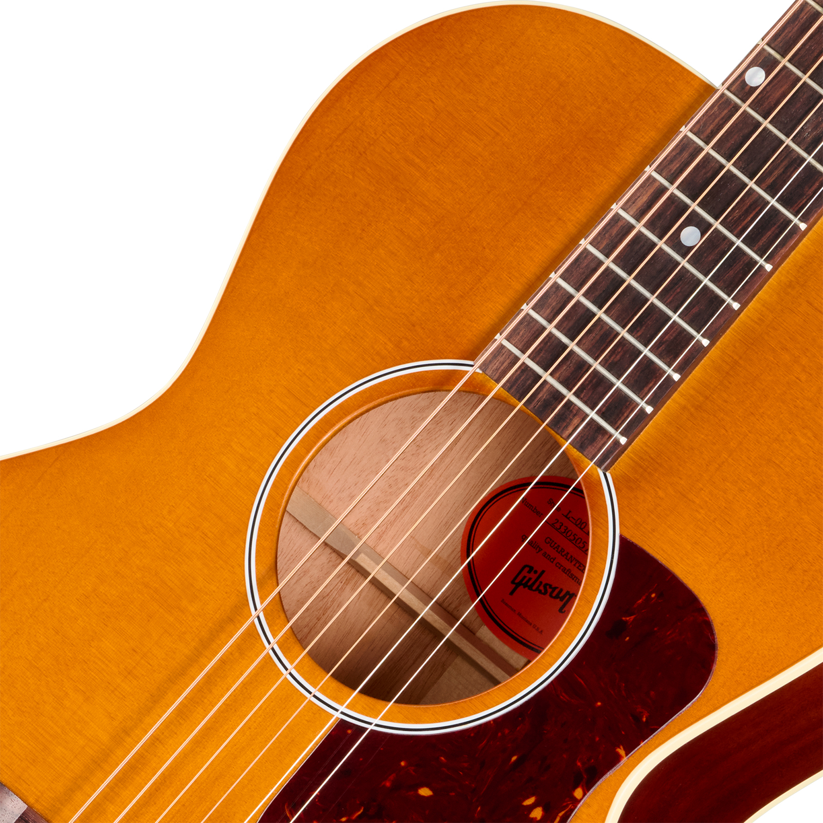 Gibson L00 Century 12-fret Lh Parlor Shsc Gaucher Epicea Acajou Rw - Vintage Amber Satin - Folk gitaar - Variation 2