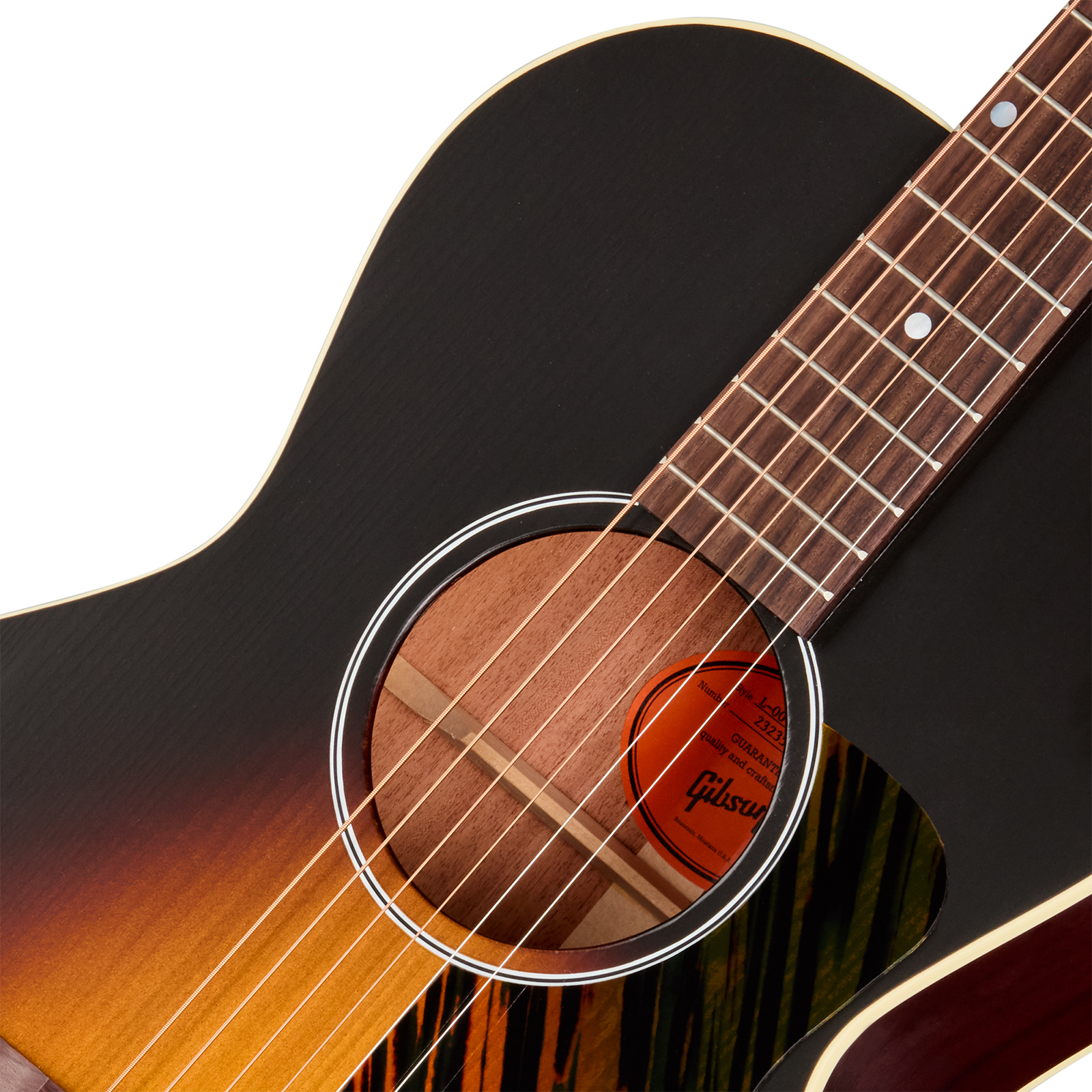 Gibson L00 Century 12-fret Lh Parlor Shsc Gaucher Epicea Acajou Rw - Vintage Sunburst Satin - Folk gitaar - Variation 2