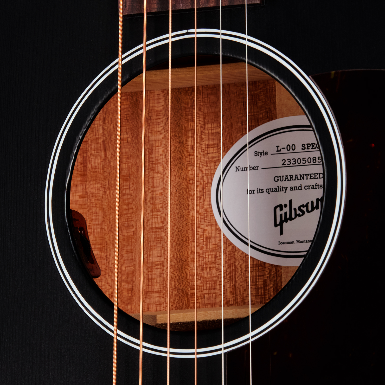 Gibson L00 Special Modern Parlor Shsc Epicea Acajou Rw - Satin Ebony - Folk gitaar - Variation 4