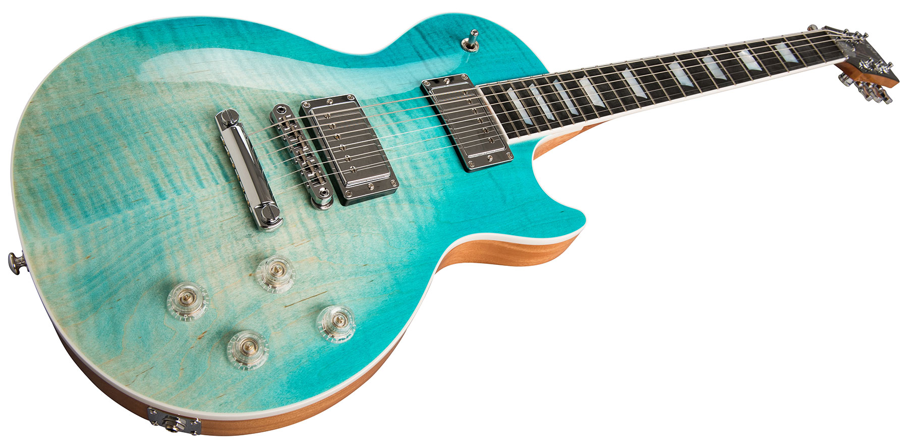 Gibson Les Paul Hp-ii High Performance 2019 Hh Ht Rw - Seafoam Fade - Enkel gesneden elektrische gitaar - Variation 1