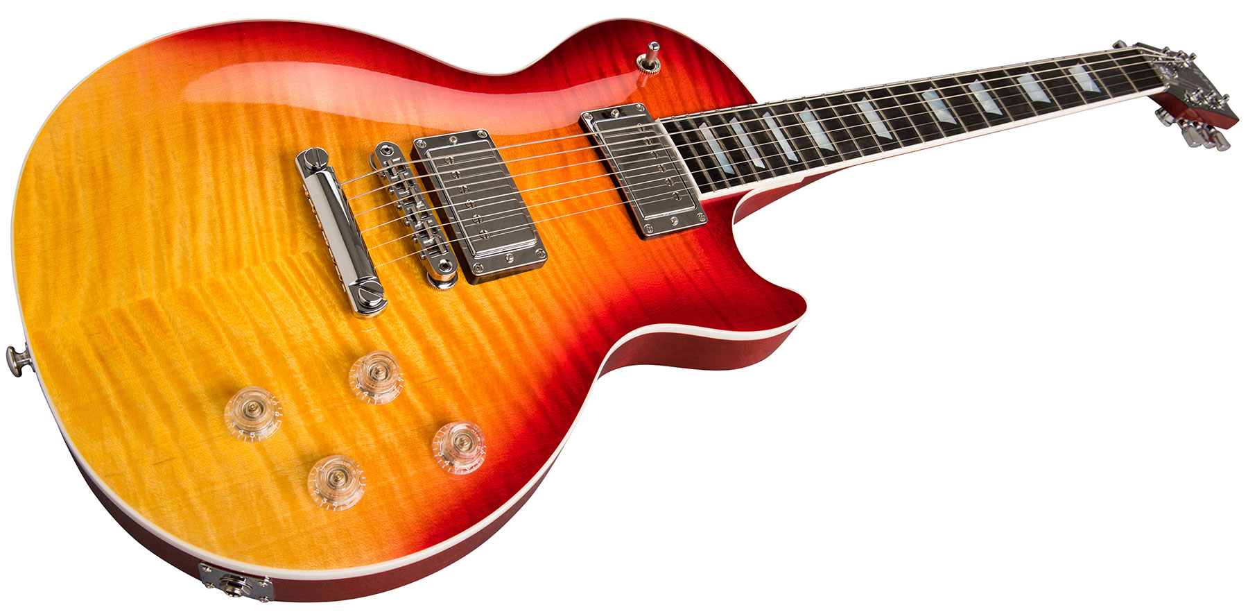 Gibson Les Paul Hp-ii High Performance 2019 2h Ht Ric - Heritage Cherry Fade - Enkel gesneden elektrische gitaar - Variation 1