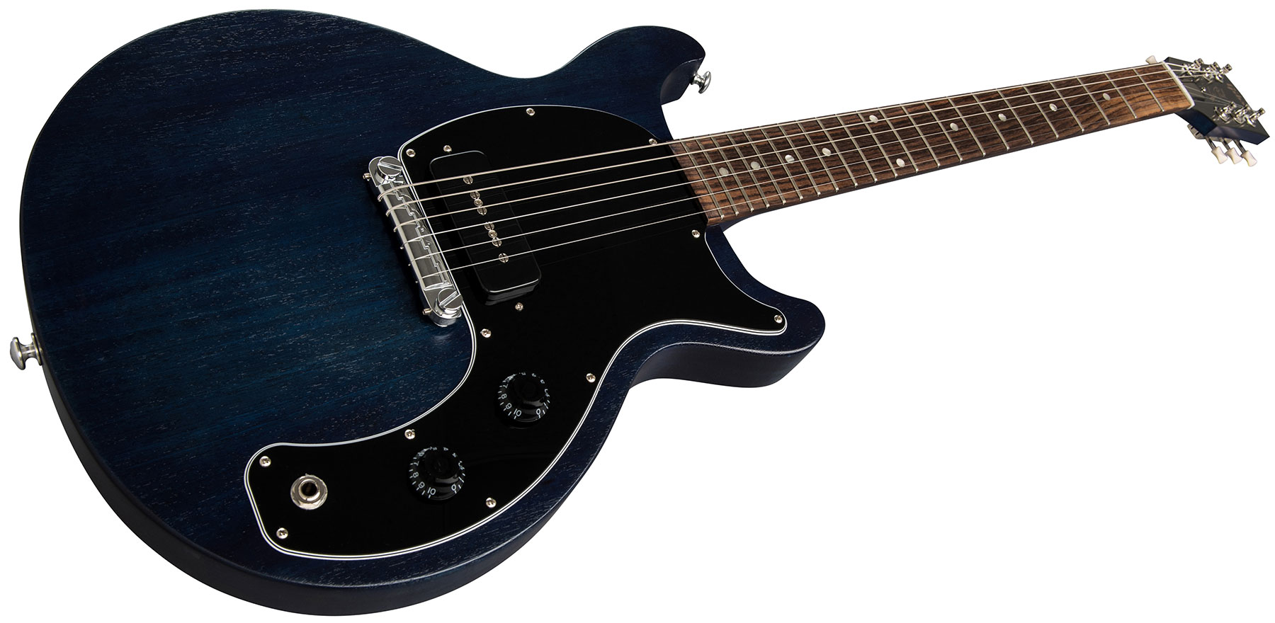 Gibson Les Paul Junior Tribute 2019 P90 Ht Rw - Blue Stain - Enkel gesneden elektrische gitaar - Variation 1