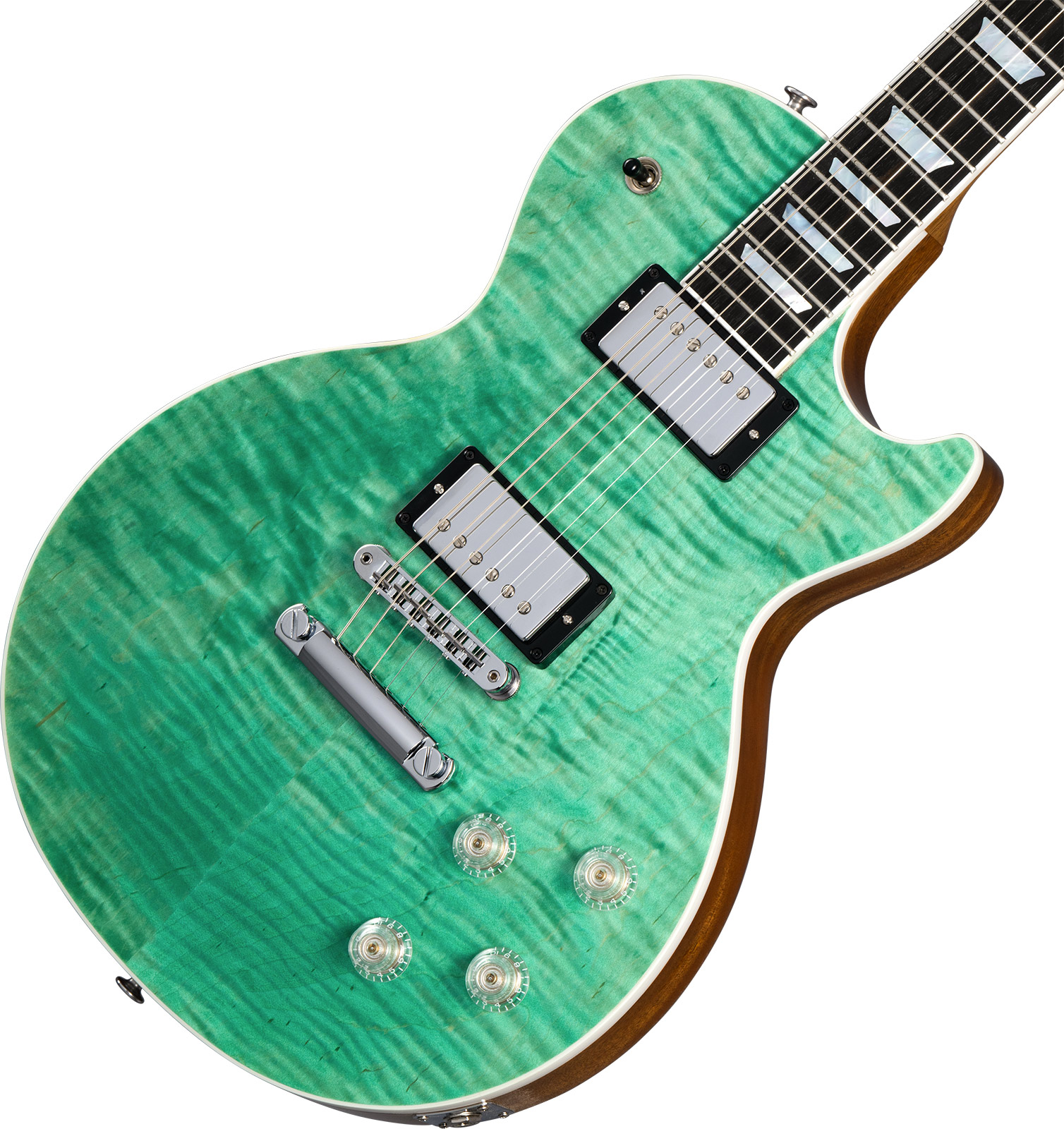 Gibson Les Paul Modern Figured 2h Ht Rw - Seafoam Green - Enkel gesneden elektrische gitaar - Variation 3