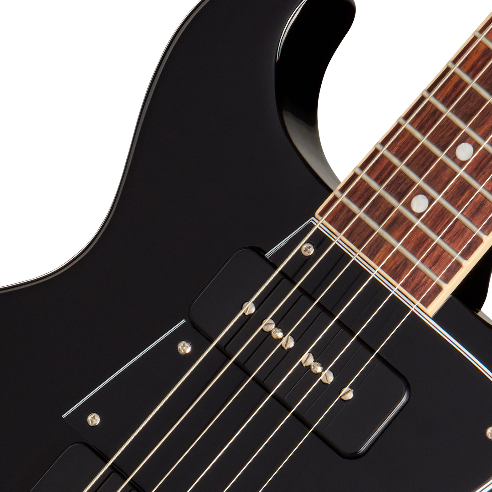 Gibson Les Paul Special Dc Usa 2s P90 Ht Rw - Ebony - Double cut gitaar - Variation 2