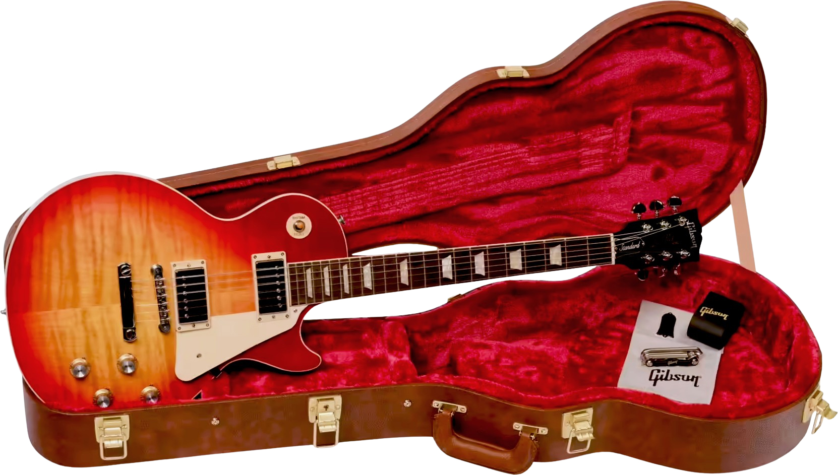 Gibson Les Paul Standard 50s Aaa Original 2h Ht Rw - Heritage Cherry Sunburst - Enkel gesneden elektrische gitaar - Variation 3