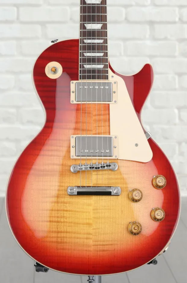 Gibson Les Paul Standard 50s Aaa Top 2h Ht Rw - Heritage Cherry Sunburst - Enkel gesneden elektrische gitaar - Variation 2