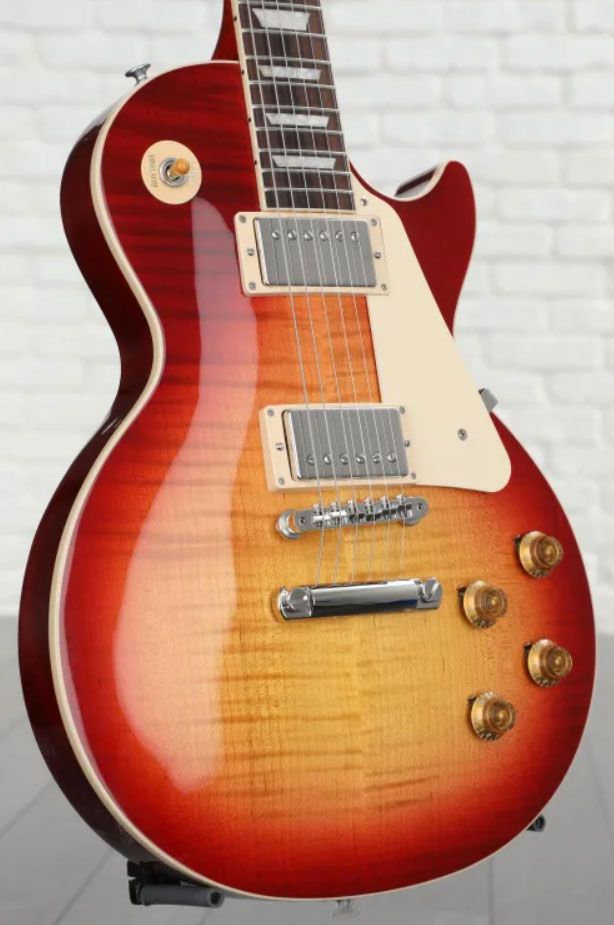 Gibson Les Paul Standard 50s Aaa Top 2h Ht Rw - Heritage Cherry Sunburst - Enkel gesneden elektrische gitaar - Variation 3