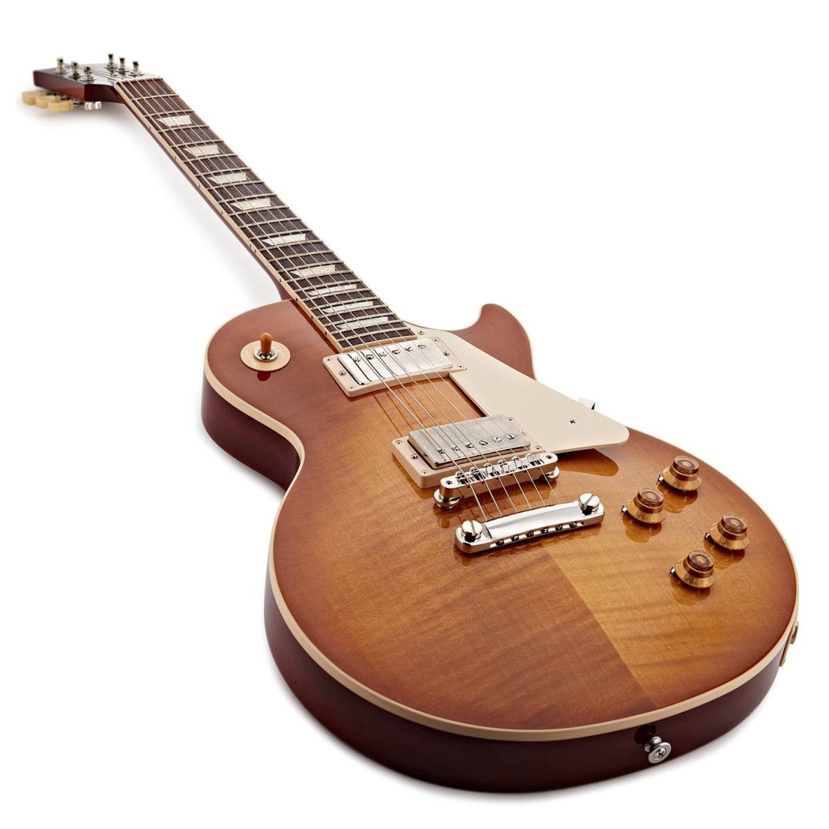 Gibson Les Paul Standard 50s Figured Top Original Usa 2h Ht Rw - Dirty Lemon Burst - Single cut gitaar - Variation 2