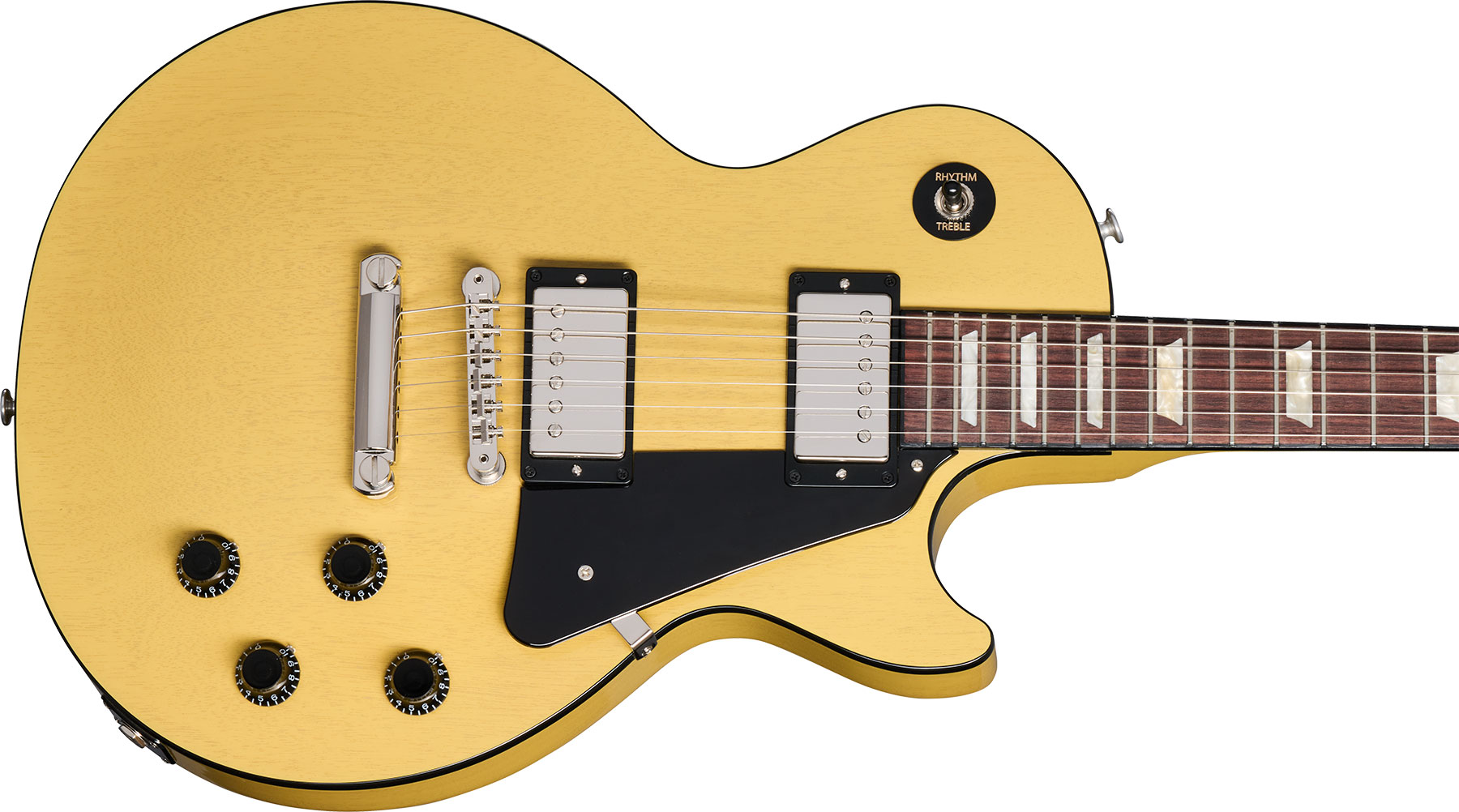 Gibson Les Paul Standard 50s Mahogany Top 2h Ht Rw - Tv Yellow - Enkel gesneden elektrische gitaar - Variation 3