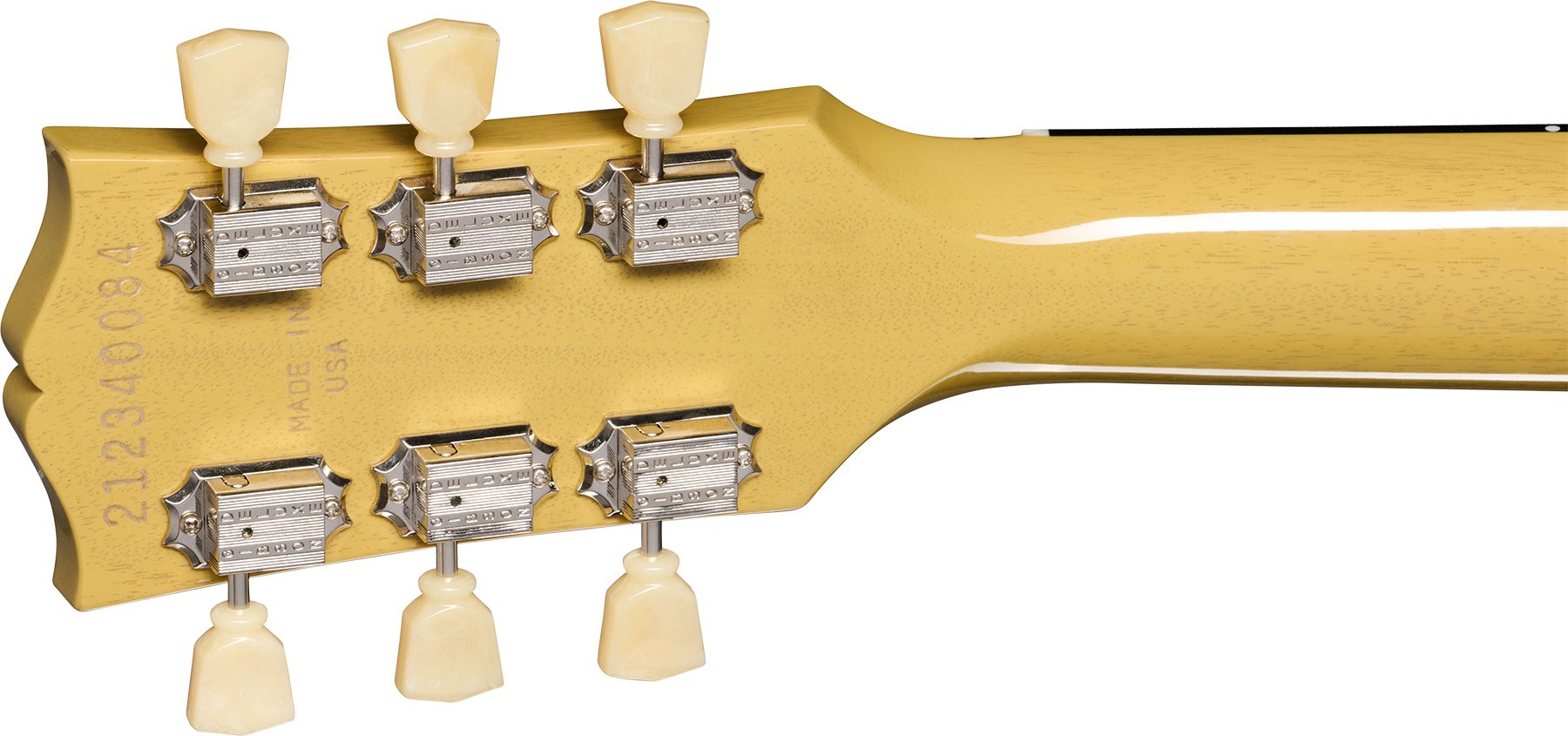 Gibson Les Paul Standard 50s Mahogany Top 2h Ht Rw - Tv Yellow - Enkel gesneden elektrische gitaar - Variation 4