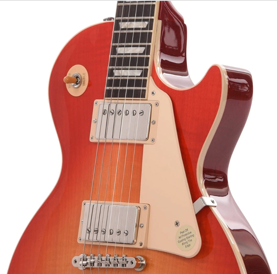 Gibson Les Paul Standard 60s Figured Original 2h Ht Rw - Tomato Soup Burst - Enkel gesneden elektrische gitaar - Variation 2