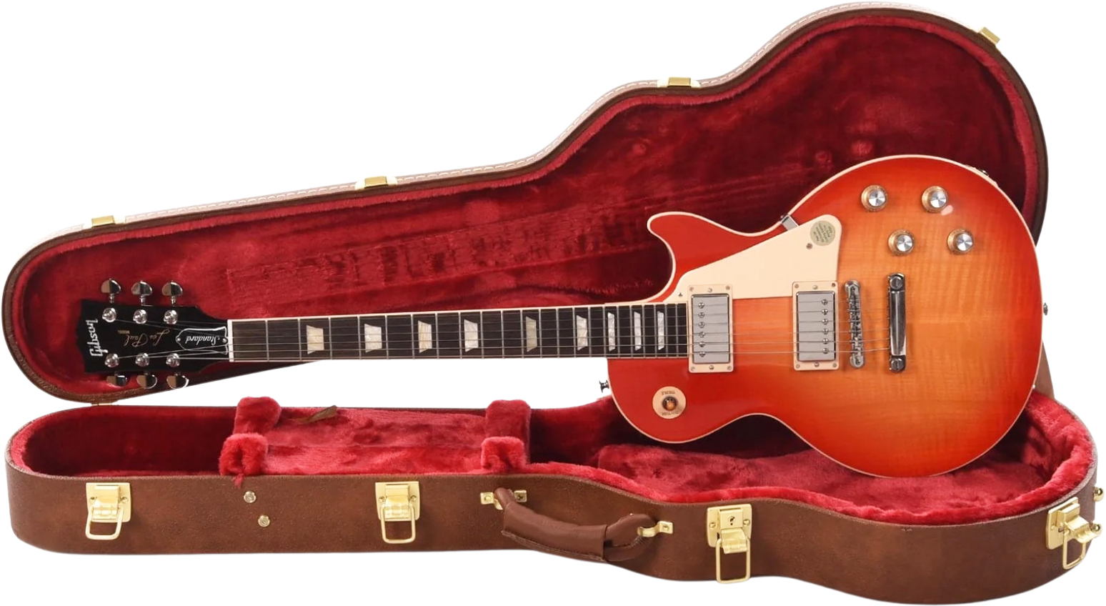 Gibson Les Paul Standard 60s Figured Original 2h Ht Rw - Tomato Soup Burst - Enkel gesneden elektrische gitaar - Variation 4