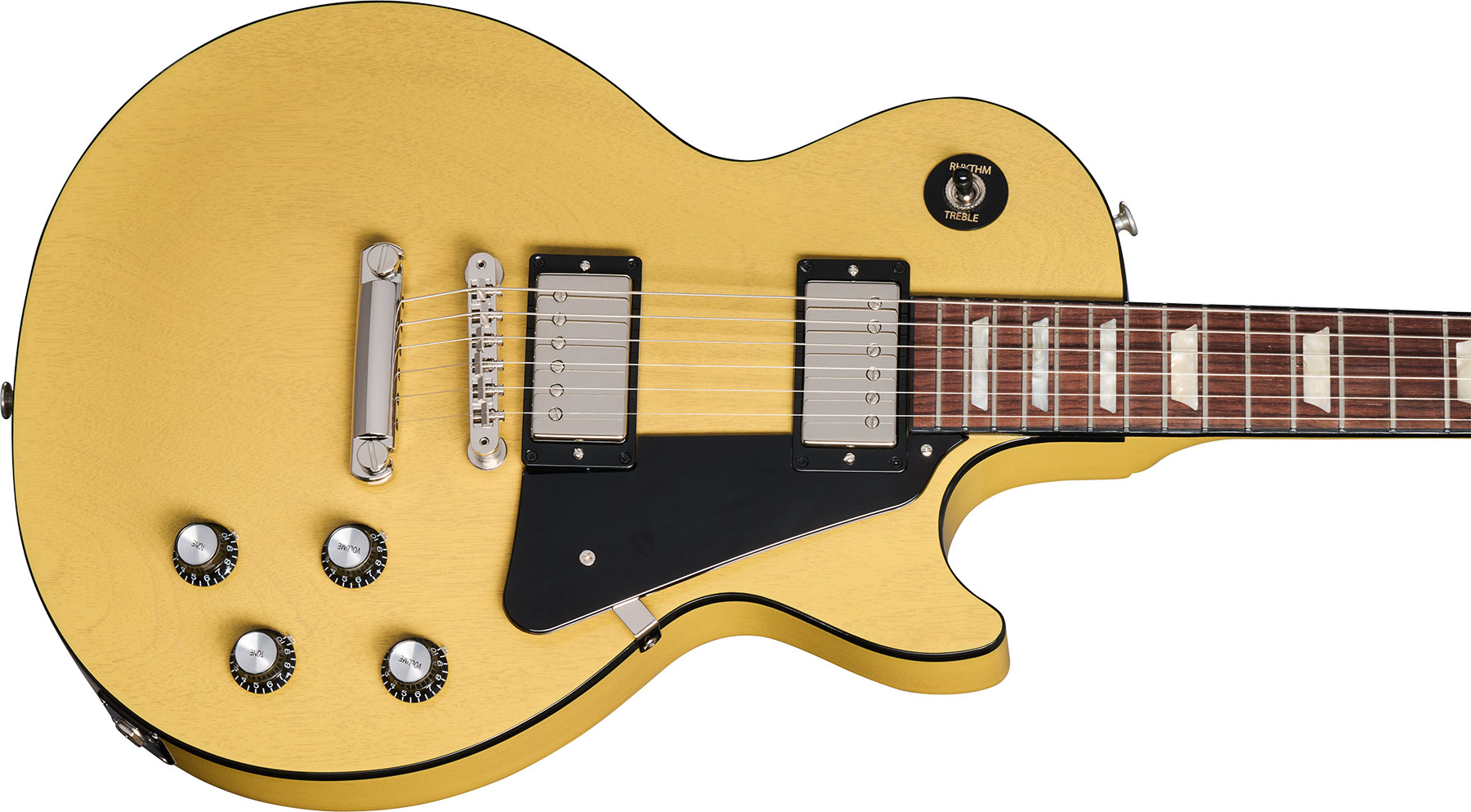 Gibson Les Paul Standard 60s Mahogany Top 2h Ht Rw - Tv Yellow - Enkel gesneden elektrische gitaar - Variation 3