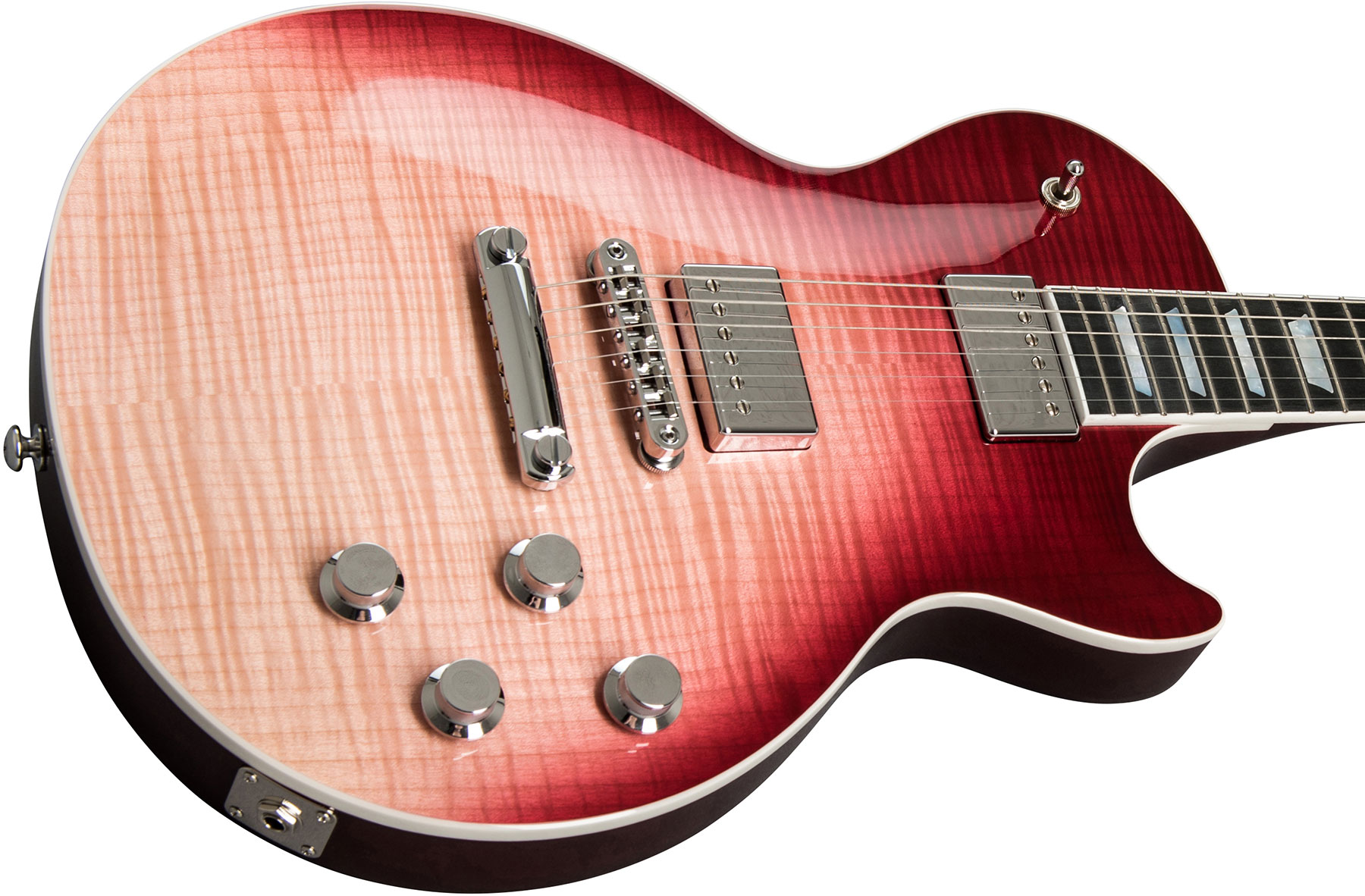 Gibson Les Paul Standard Hp-ii 2018 2h Ht Ric - Hot Pink Fade - Enkel gesneden elektrische gitaar - Variation 3