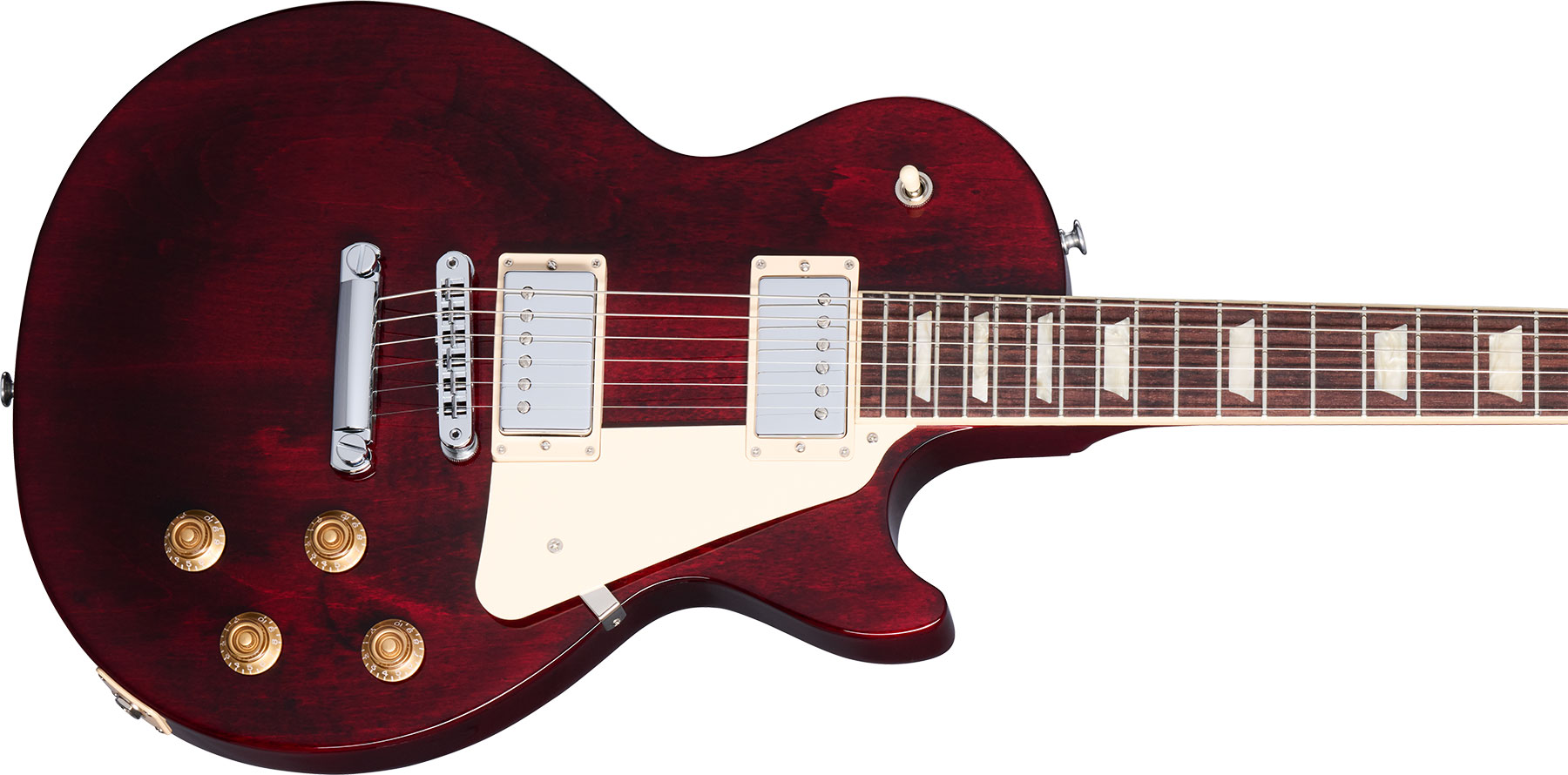 Gibson Les Paul Studio 2h Burstbucker Pro Ht Rw - Wine Red - Enkel gesneden elektrische gitaar - Variation 3