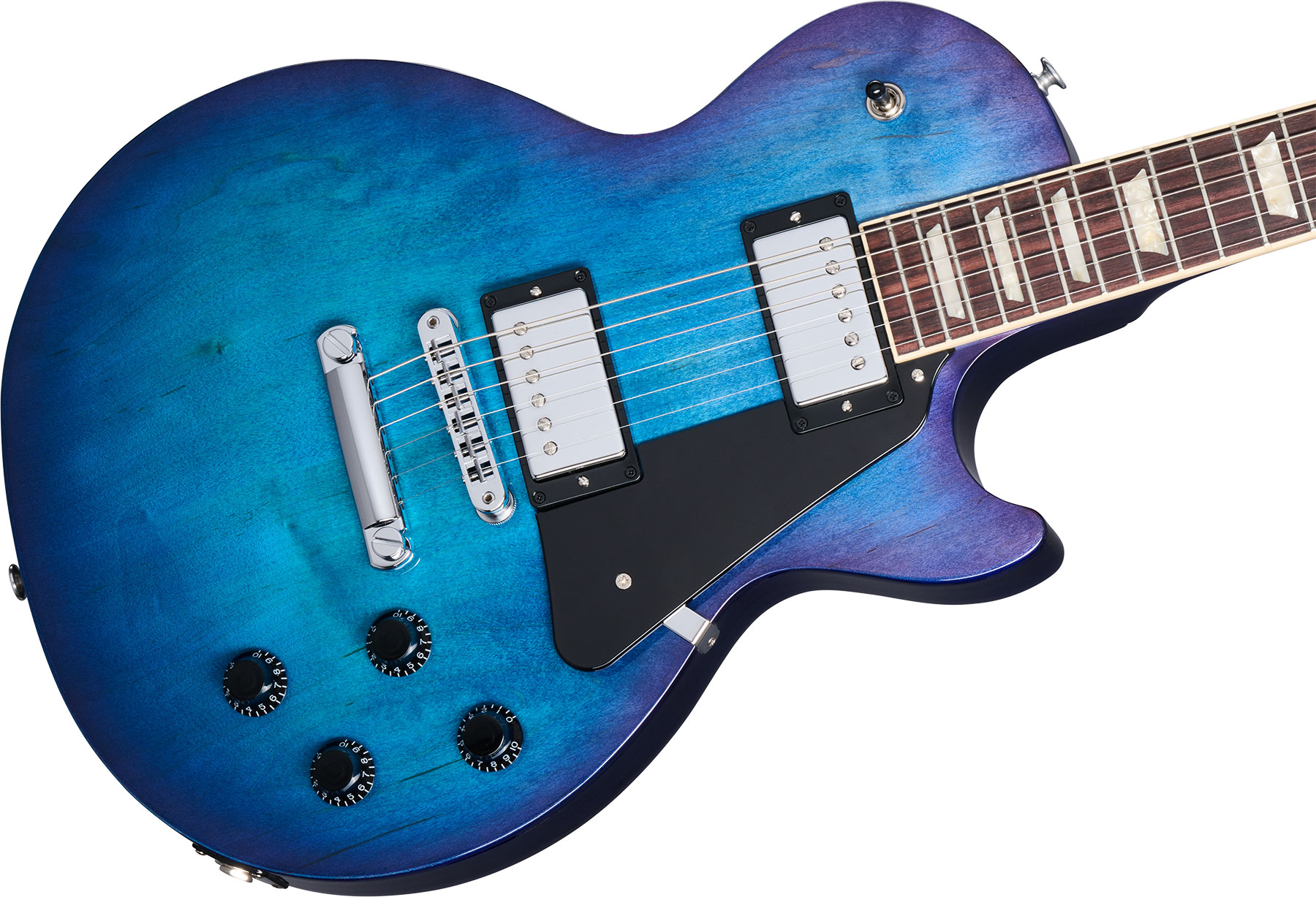 Gibson Les Paul Studio 2h Burstbucker Pro Ht Rw - Blueberry Burst - Enkel gesneden elektrische gitaar - Variation 3