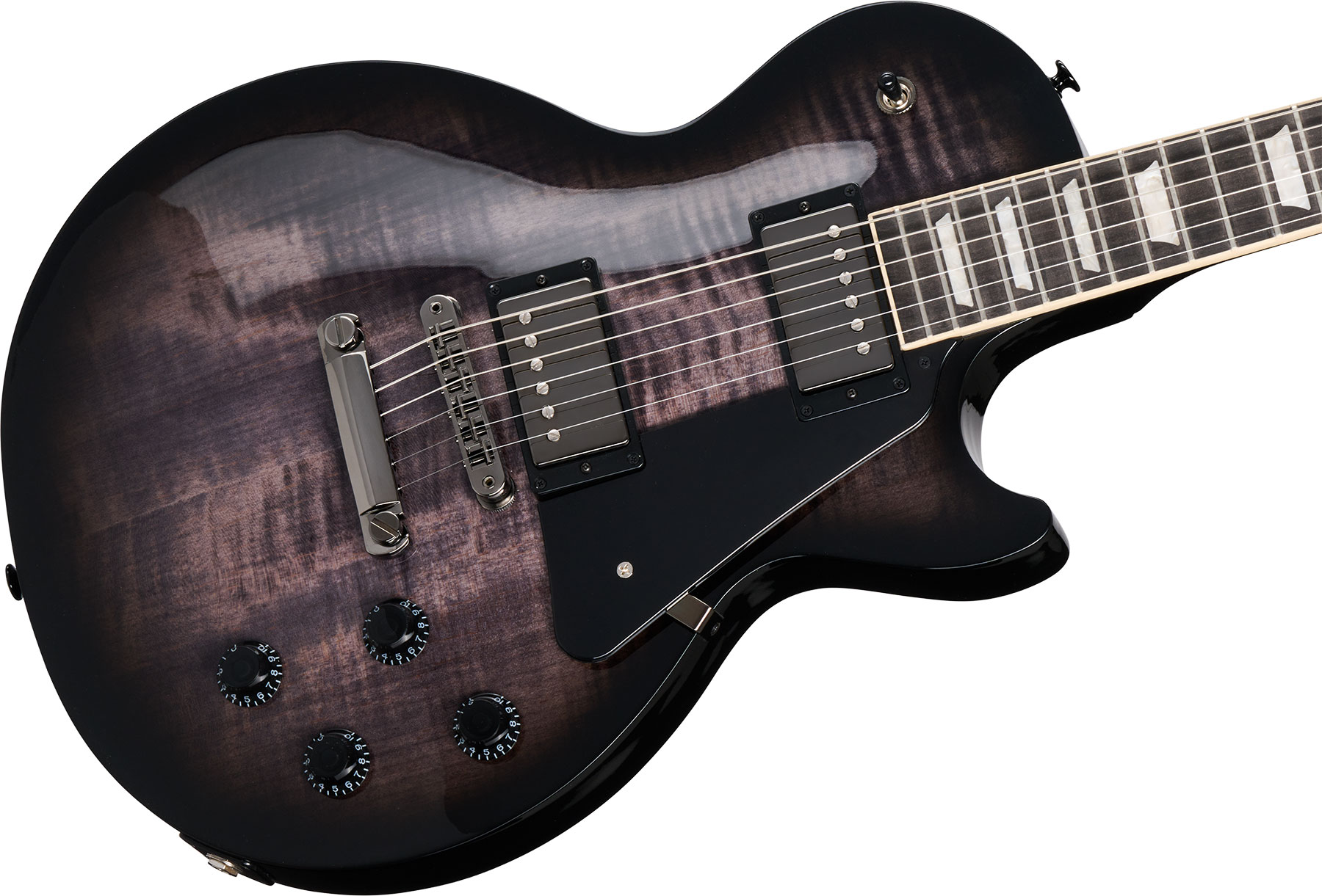 Gibson Les Paul Studio Session 2h Ht Eb - Translucent Ebony Burst - Enkel gesneden elektrische gitaar - Variation 3