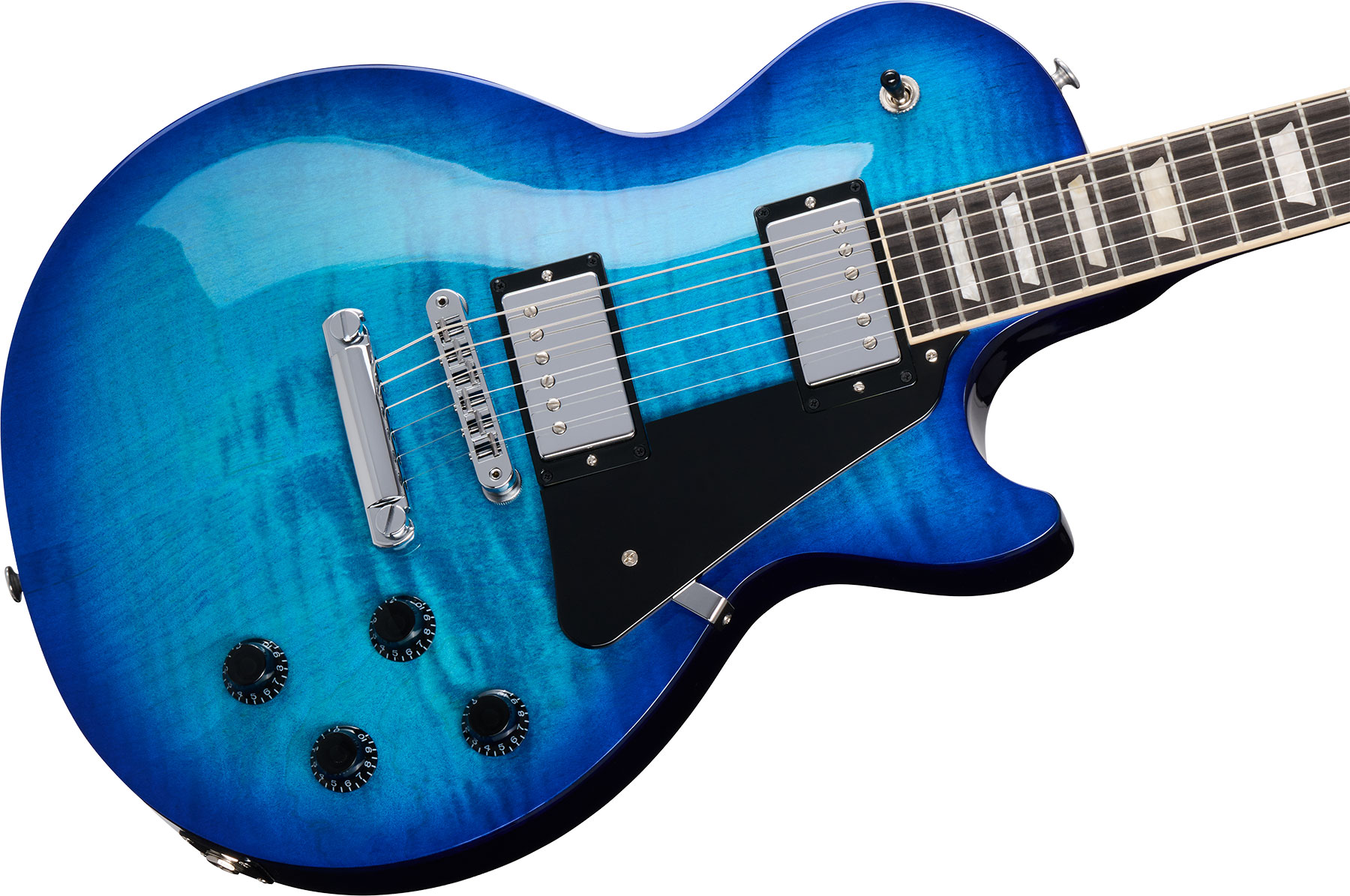 Gibson Les Paul Studio Session 2h Ht Eb - Cobalt Burst - Enkel gesneden elektrische gitaar - Variation 3