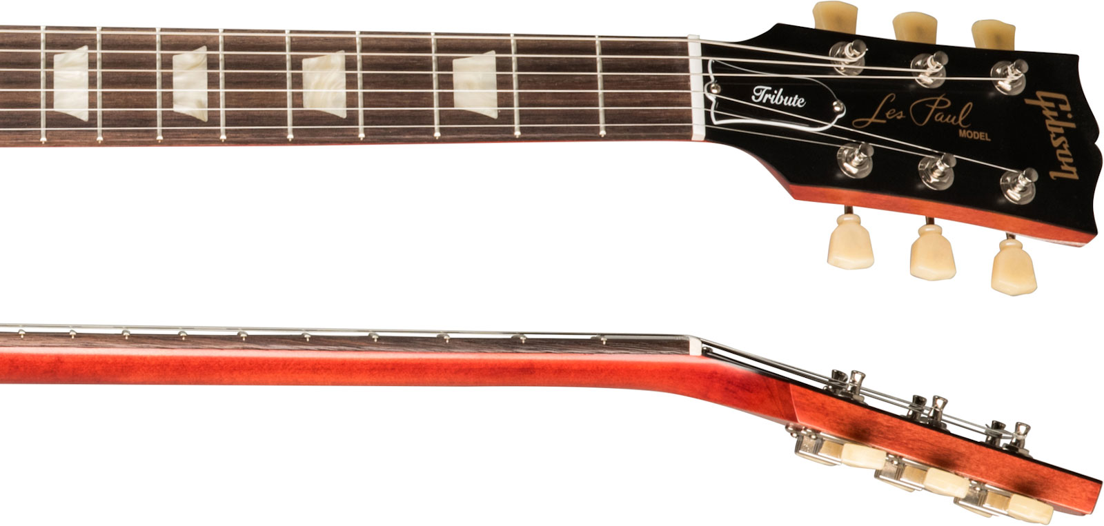 Gibson Les Paul Tribute Modern 2h Ht Rw - Satin Iced Tea - Enkel gesneden elektrische gitaar - Variation 3