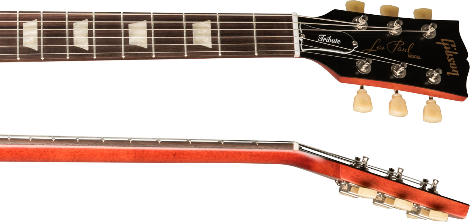 Gibson Les Paul Tribute Modern 2h Ht Rw - Satin Cherry Sunburst - Enkel gesneden elektrische gitaar - Variation 3