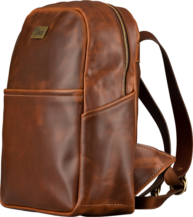 Gibson Lifton Leather Backpack Sac A Dos Cuir Brown - Publicitaire rugzak - Variation 2