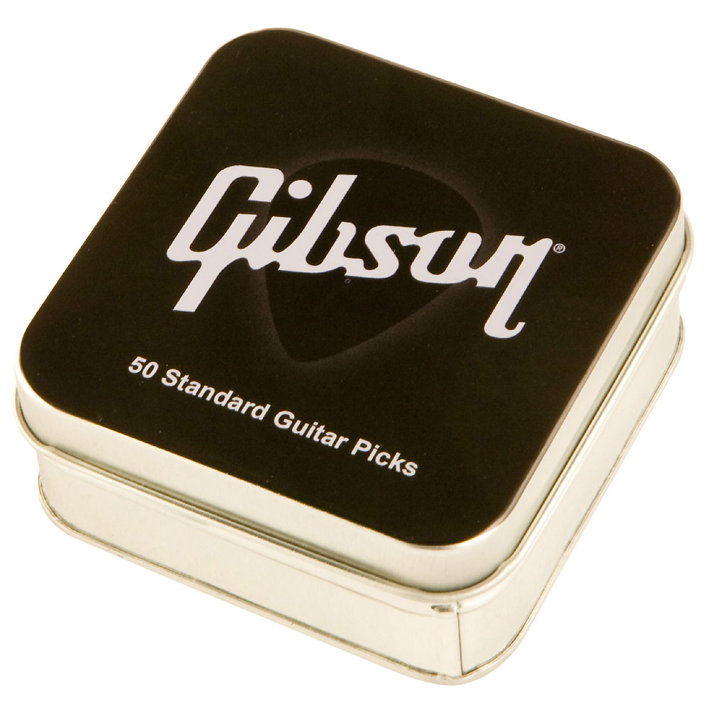 Gibson Lot De 50 Pick Tin Standard Style Thin  Boite Metal - Plectrum - Variation 2