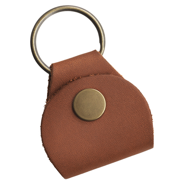 Gibson Premium Leather Pickholder Keychain Brown - Plectrumhouder - Variation 1