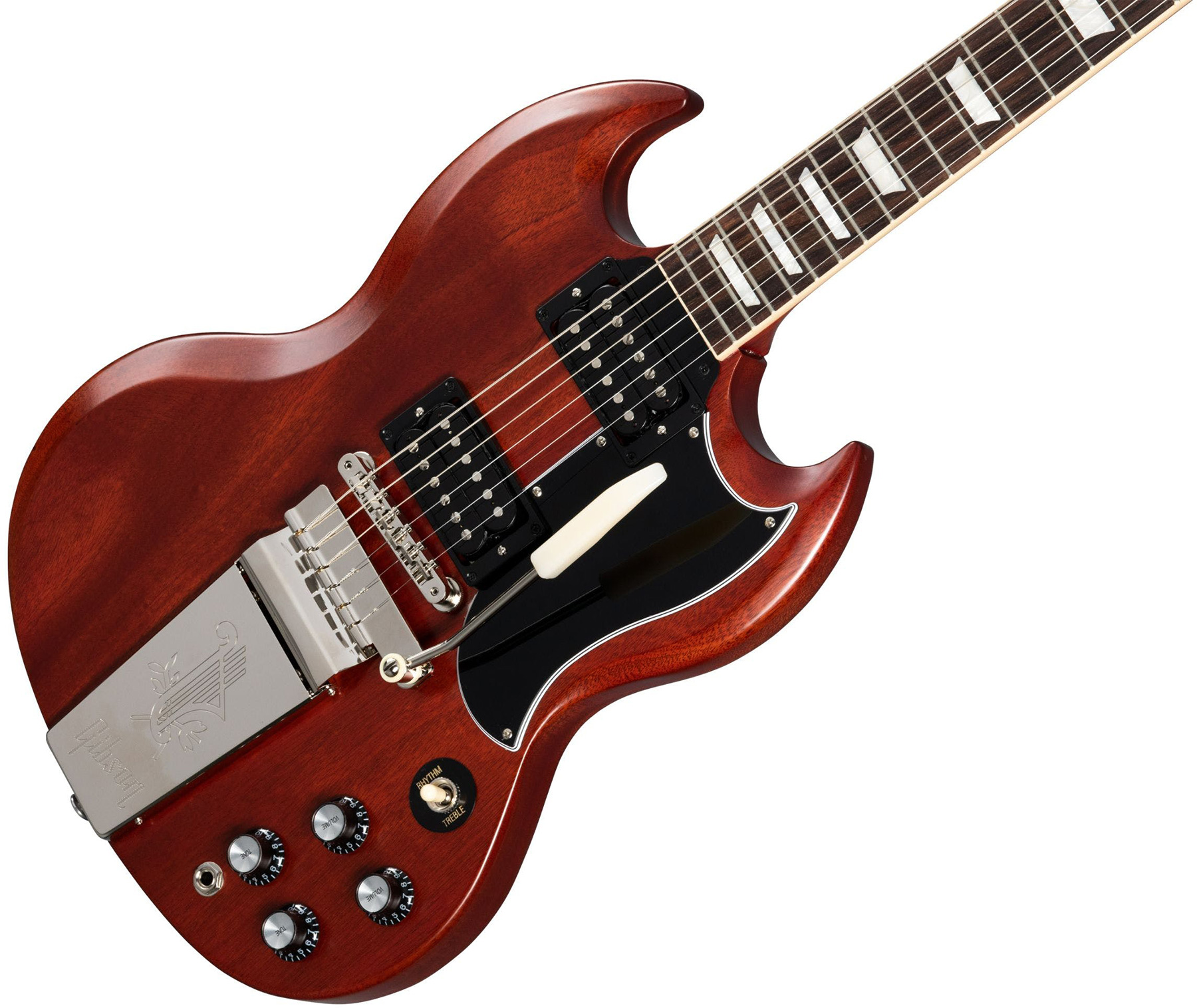 Gibson Sg Standard 1961 Faded Maestro Vibrola Original 2h Trem Rw - Vintage Cherry - Guitarra eléctrica de doble corte. - Variation 3