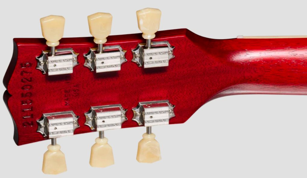 Gibson Sg Standard 1961 Faded W. 57 Classic Underwound Original 2h Ht Rw - Vintage Cherry Satin - Double cut gitaar - Variation 4