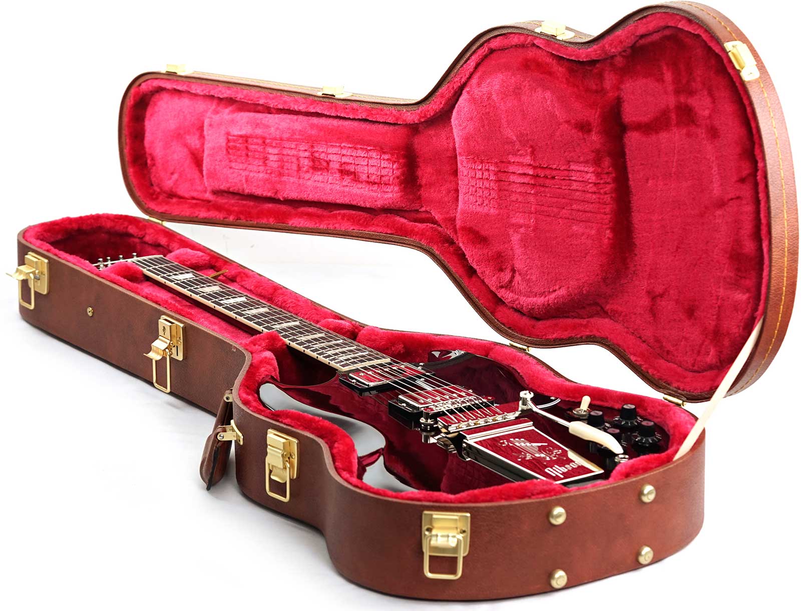 Gibson Sg Standard 1961 Maestro Vibrola T-type 2h Trem Rw - Aged Cherry - Double cut gitaar - Variation 7