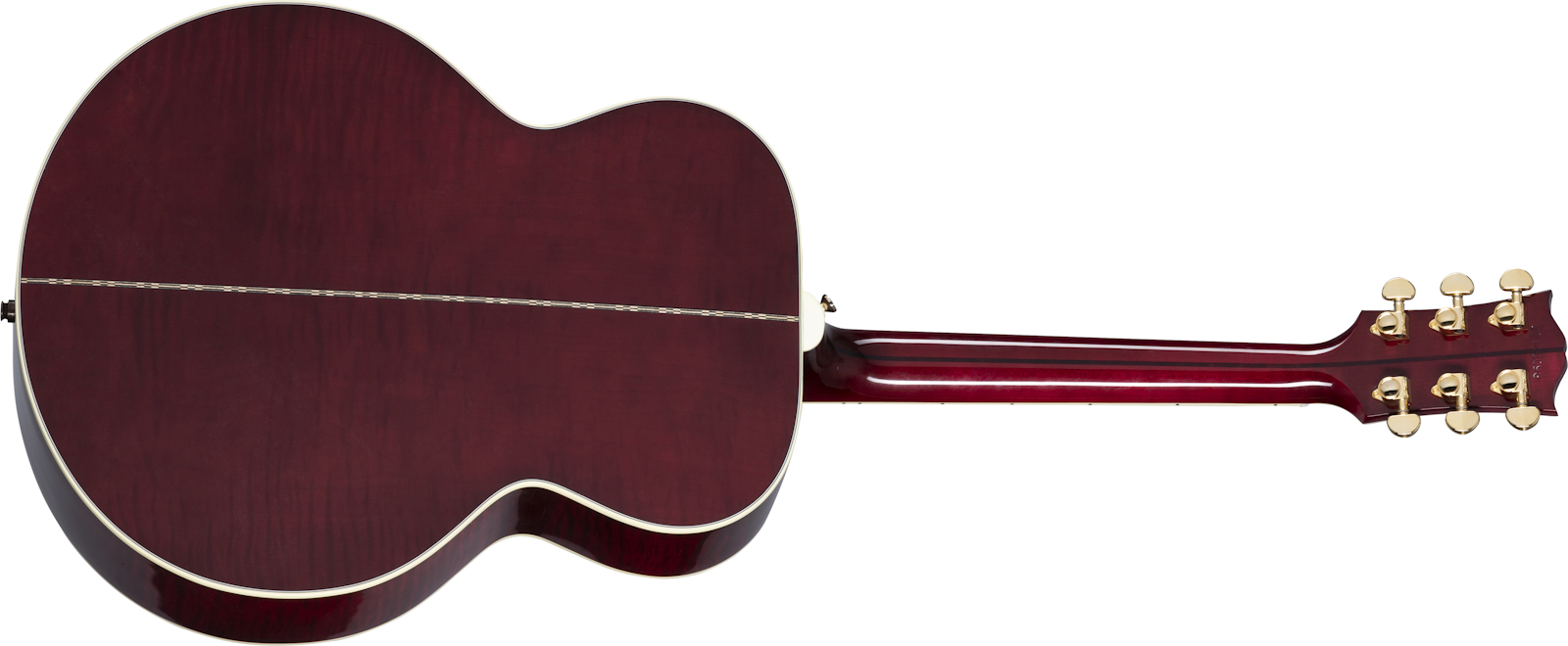 Gibson Sj-200 Standard Modern 2021 Super Jumbo Epicea Erable Rw - Wine Red - Elektro-akoestische gitaar - Variation 1