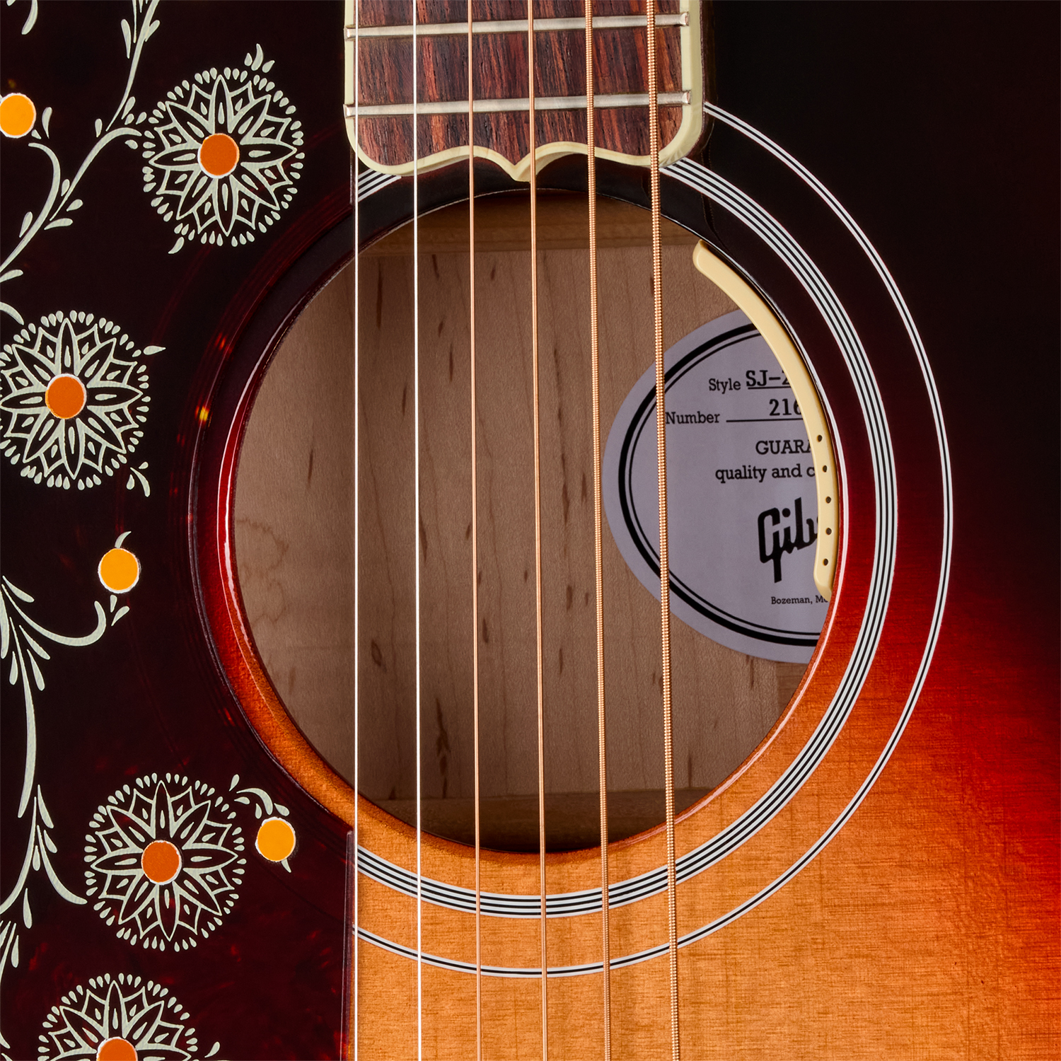 Gibson Sj200 Standard Maple Lh (baggs Hifi Dna) Jumbo Gaucher Epicea Erable Rw - Tri Burst - Folk gitaar - Variation 4
