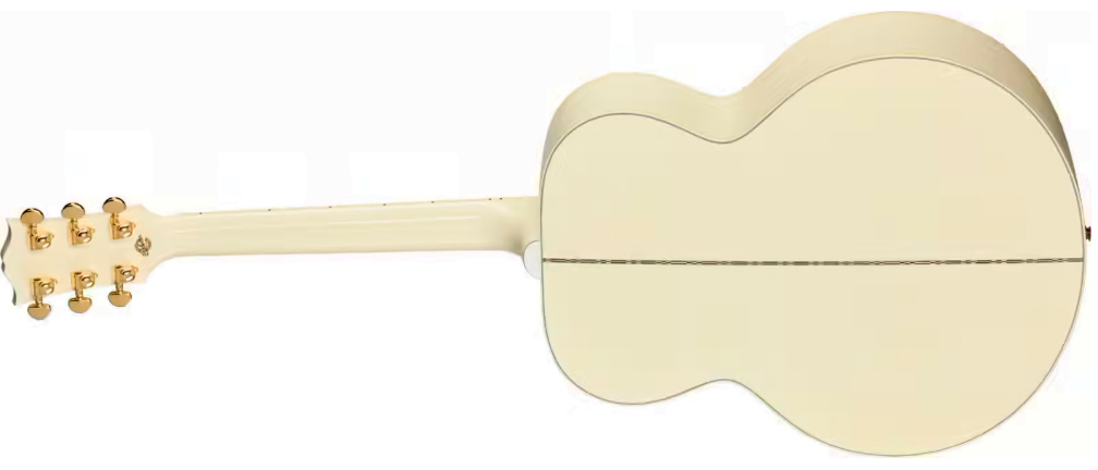 Gibson Sj200 Standard Modern Jumbo Epicea Erable Rw - Classic White - Folk gitaar - Variation 1