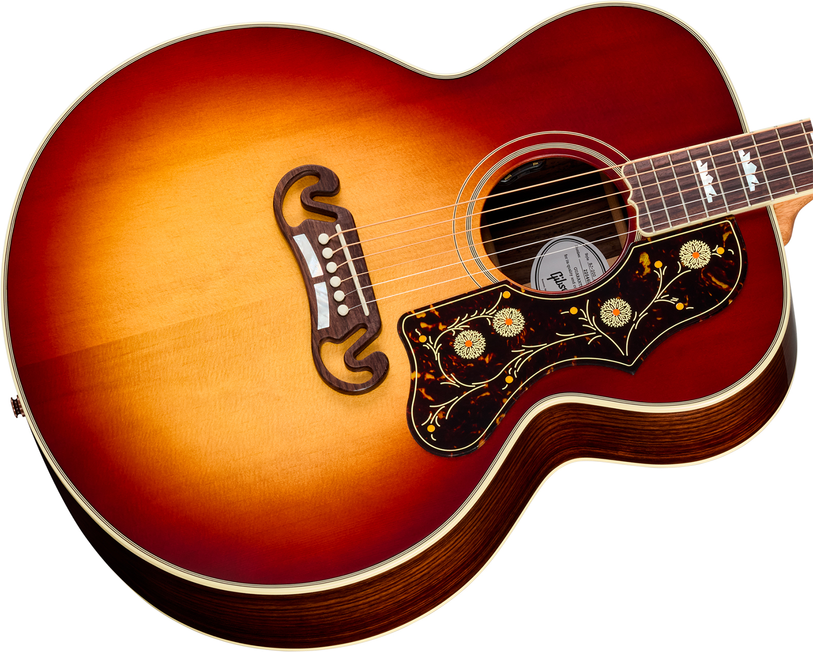 Gibson Sj200 Standard Rosewood (baggs Hifi Dna) Jumbo Epicea Palissandre Rw - Rosewood Burst - Folk gitaar - Variation 2
