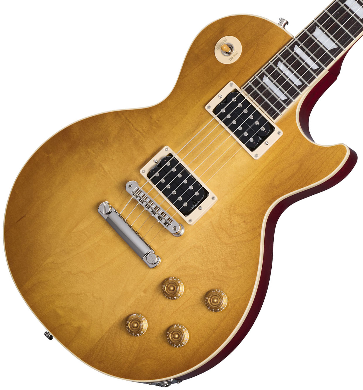 Gibson Slash Les Paul Standard Jessica Signature 2h Ht Rw - Honey Burst With Red Back - Enkel gesneden elektrische gitaar - Variation 4