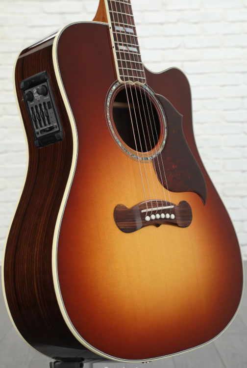 Gibson Songwriter Cutaway 2019 Dreadnought Epicea Palissandre Rw - Rosewood Burst - Volksgitaar - Variation 1