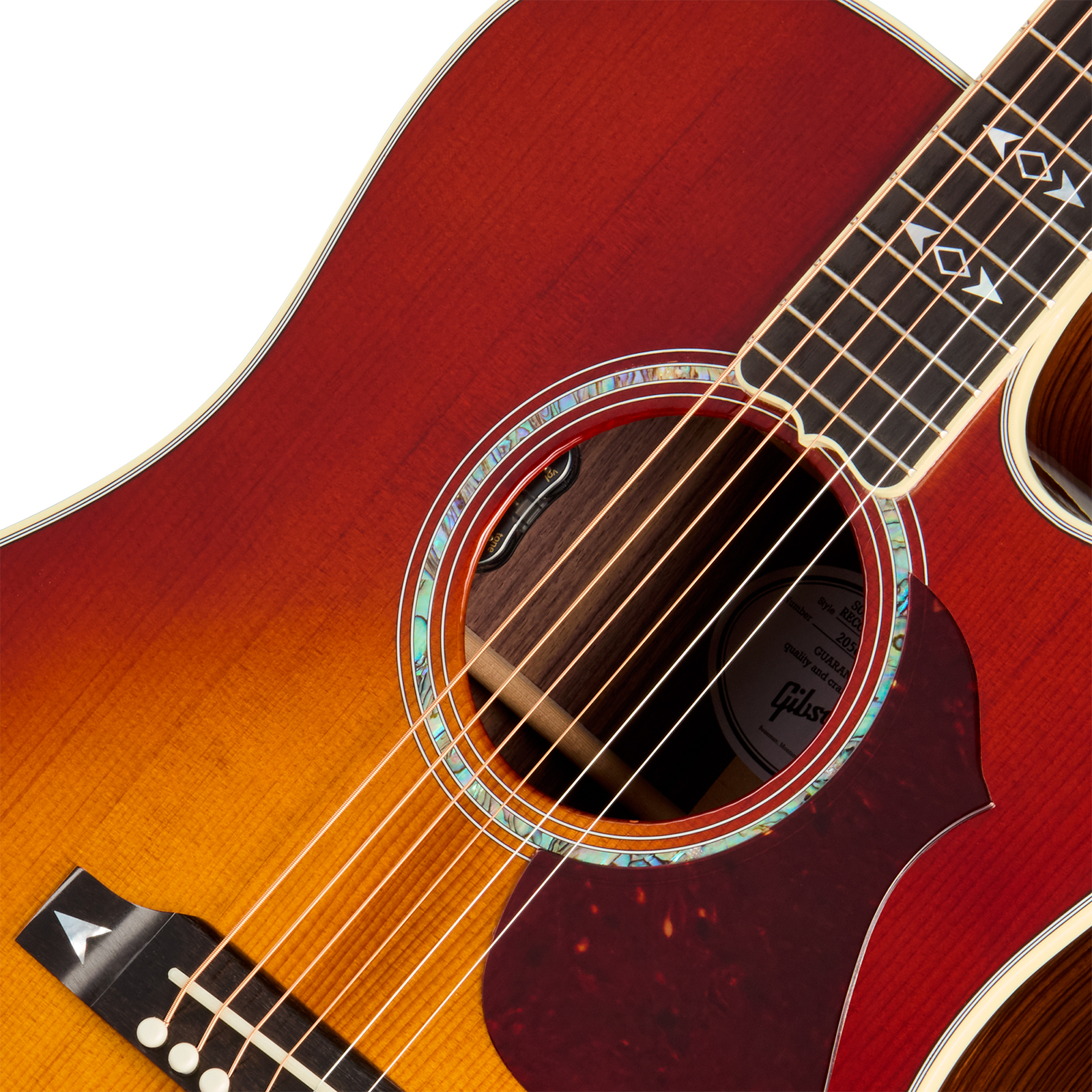 Gibson Songwriter Recording Artist (baggs Hifi Dna) Dreadnought Cw Epicea Palissandre Eb - Rosewood Burst - Folk gitaar - Variation 2