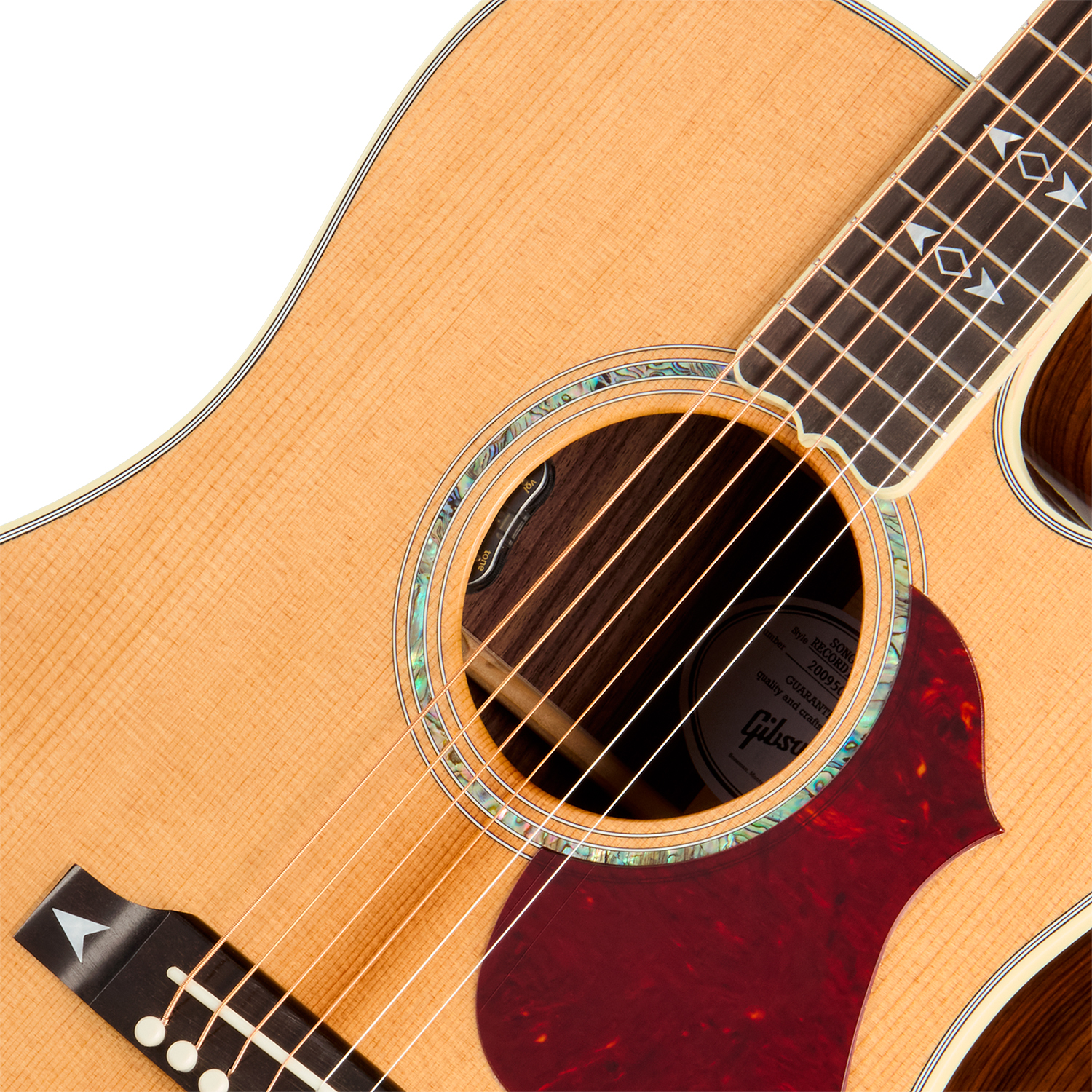 Gibson Songwriter Recording Artist Dreadnought Cw Epicea Palissandre Eb - Antique Natural - Folk gitaar - Variation 2