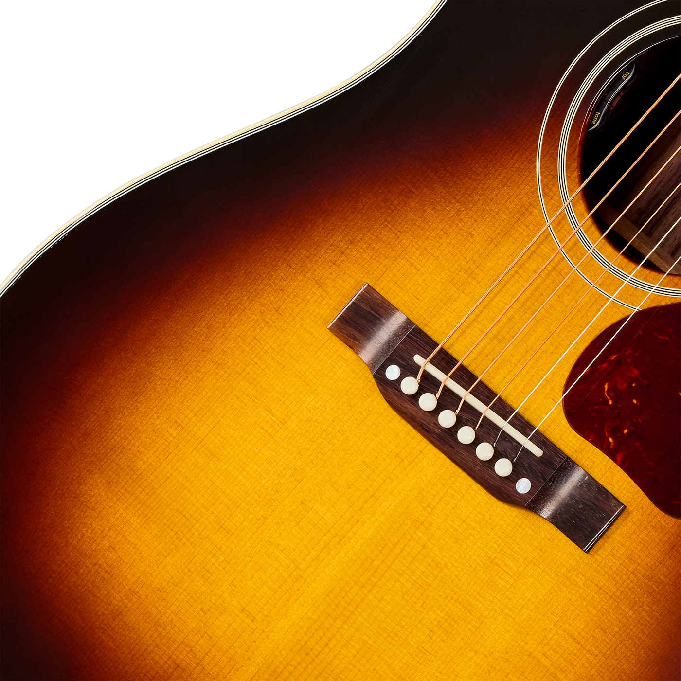 Gibson Southern Jumbo 40s Original (baggs Hifi Dna) Dreadnought Epicea Palissandre Rw - Vintage Sunburst - Folk gitaar - Variation 3