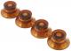 Top Hat Knobs 4-Pack - Vintage Amber