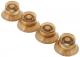 Top Hat Knobs 4-Pack - Vintage Gold