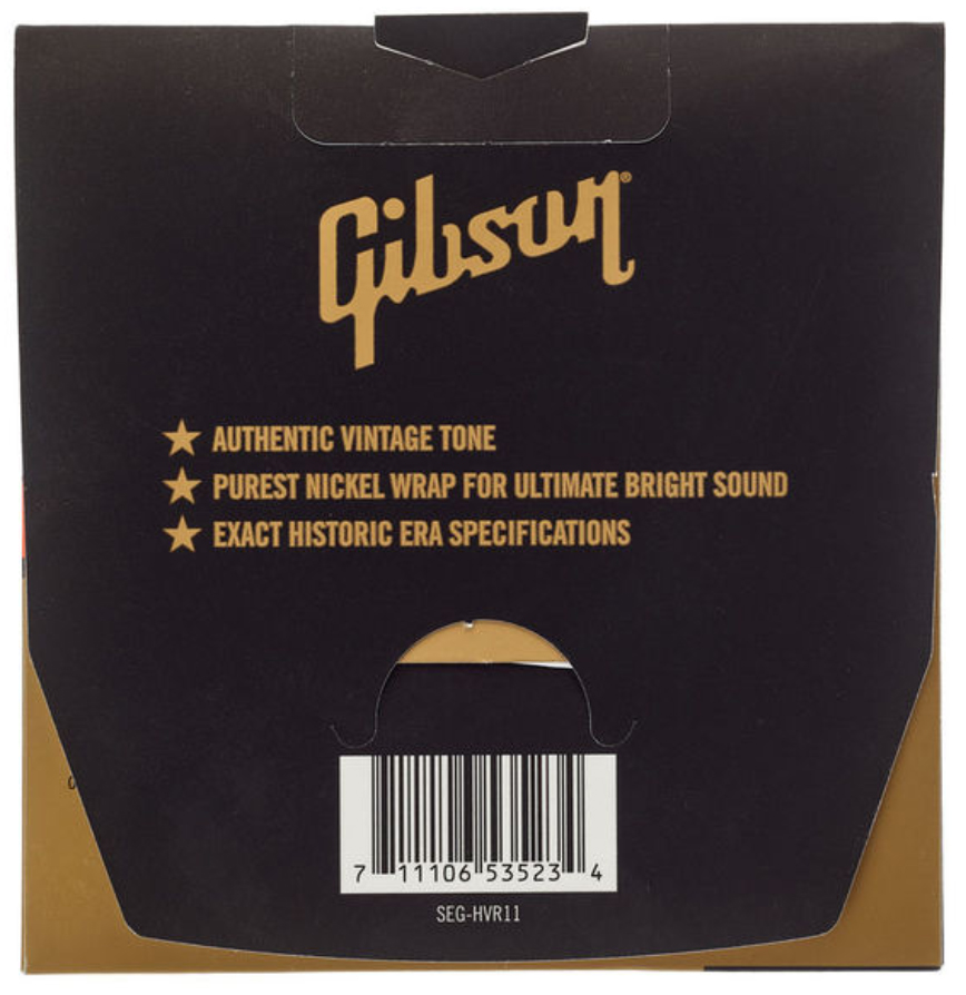 Gibson Seg-hvr11 Vintage Reissue Pure Nickel Electric Guitar 11-50 - Elektrische gitaarsnaren - Variation 1