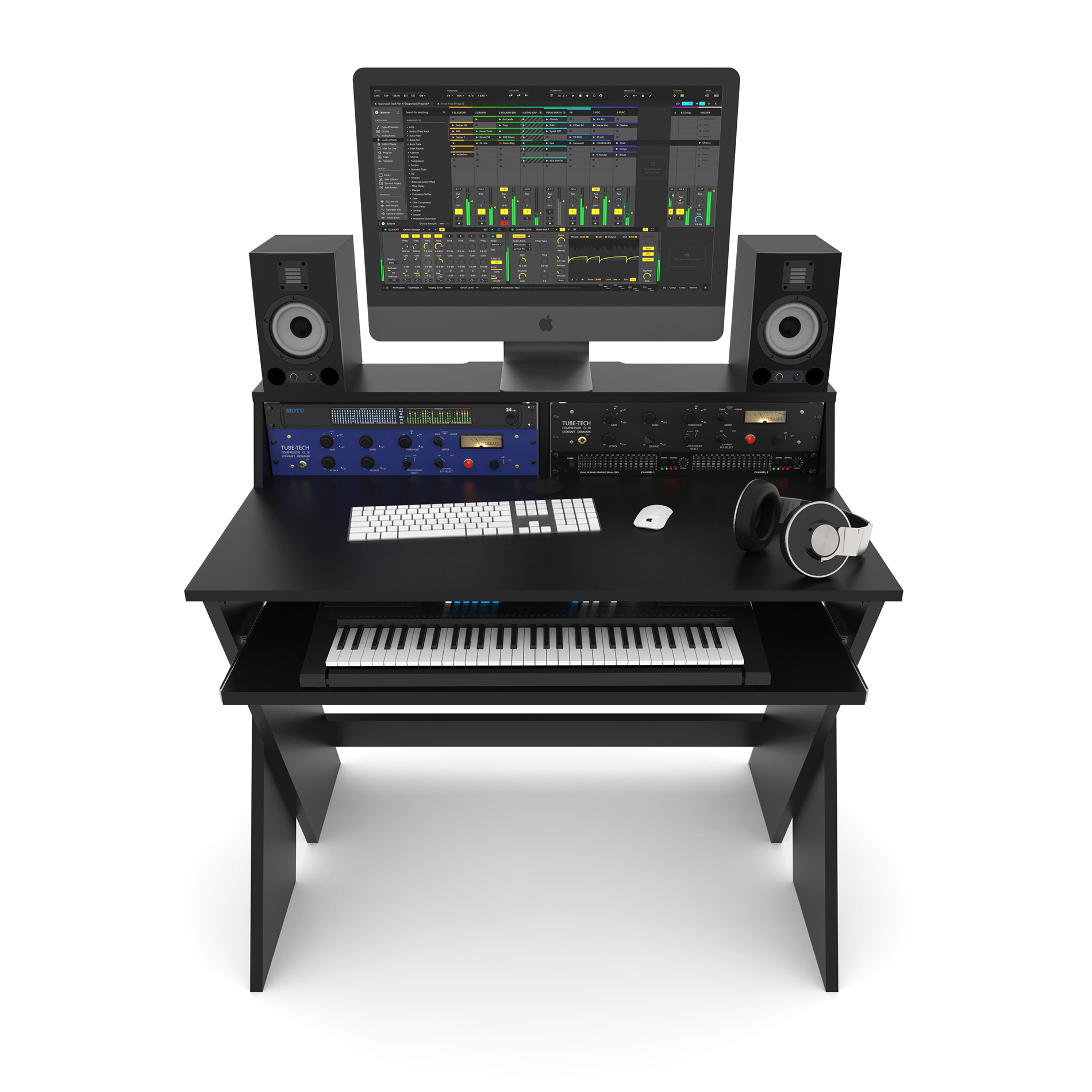 Glorious Sound Desk Compact Black - Studiomeubel - Variation 1