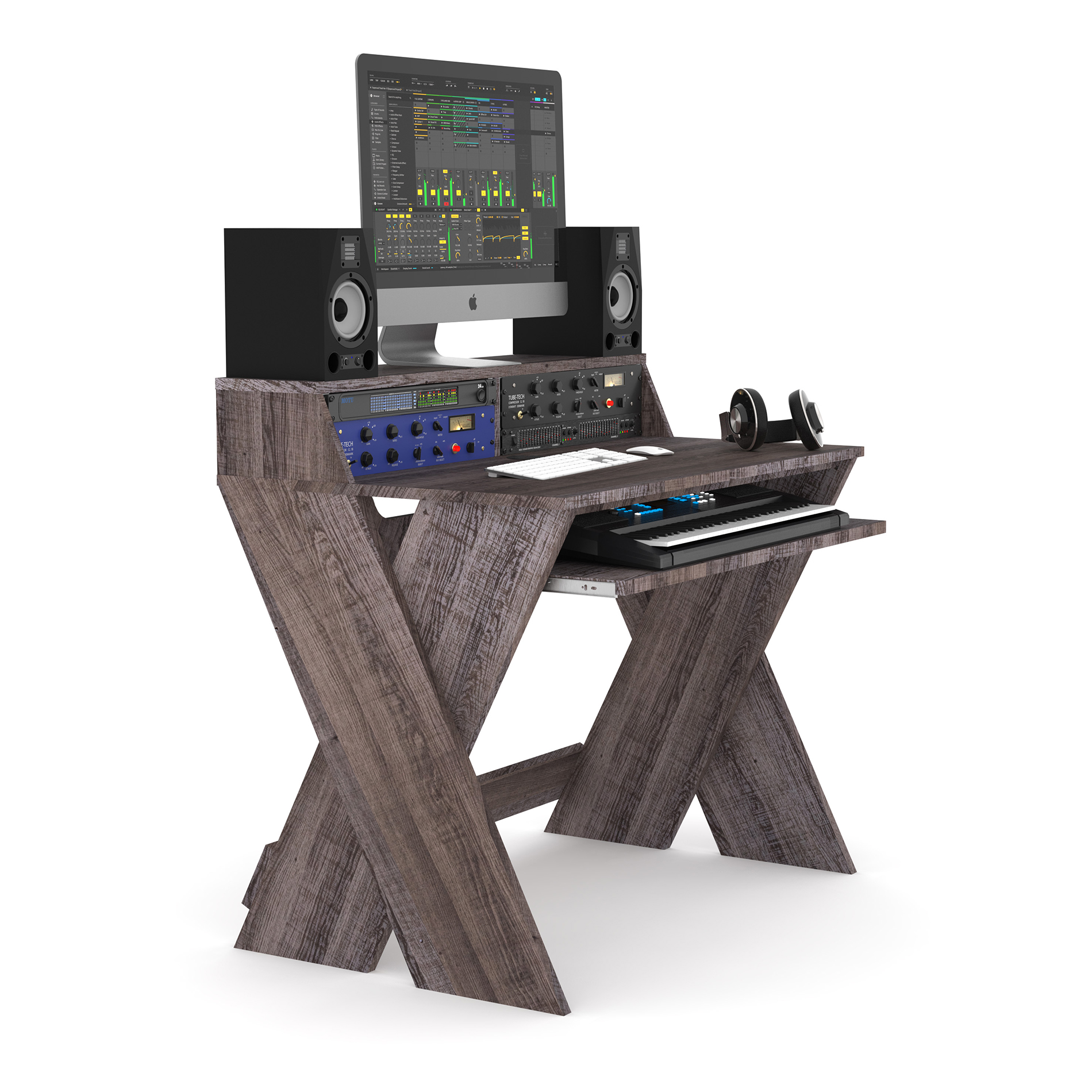 Glorious Sound Desk Compact Walnut - Studiomeubel - Variation 2