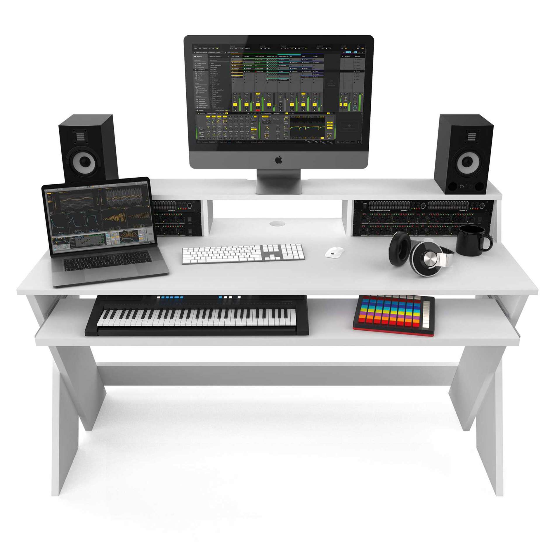 Glorious Sound Desk Pro Blanc - Studiomeubel - Variation 2