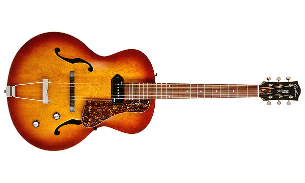 Godin 5th Avenue Kingpin P90 - Cognac Burst - Hollow bodytock elektrische gitaar - Variation 1