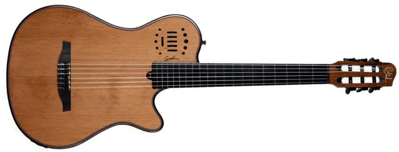 Godin Multiac Mundial Grand Concert Deluxe Mahogany - Natural - Klassieke gitaar 4/4 - Main picture