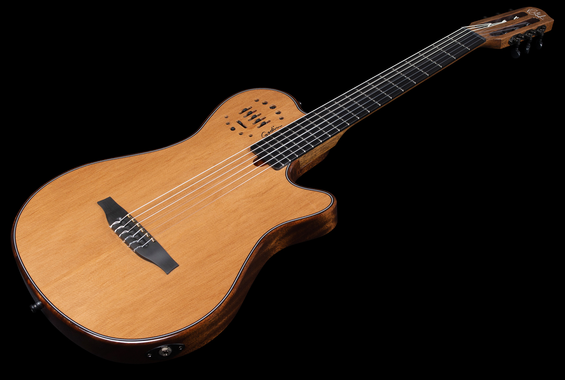 Godin Multiac Mundial Grand Concert Deluxe Mahogany - Natural - Klassieke gitaar 4/4 - Variation 1